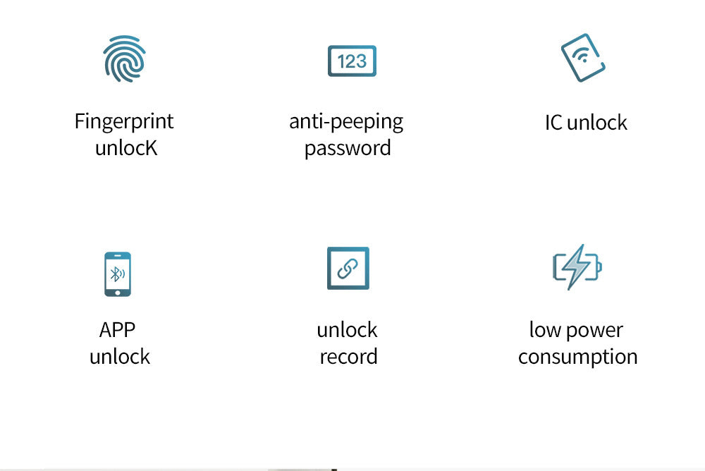 Fingerprint Keys' Password Storage Box Graffiti Wifi Ttlock