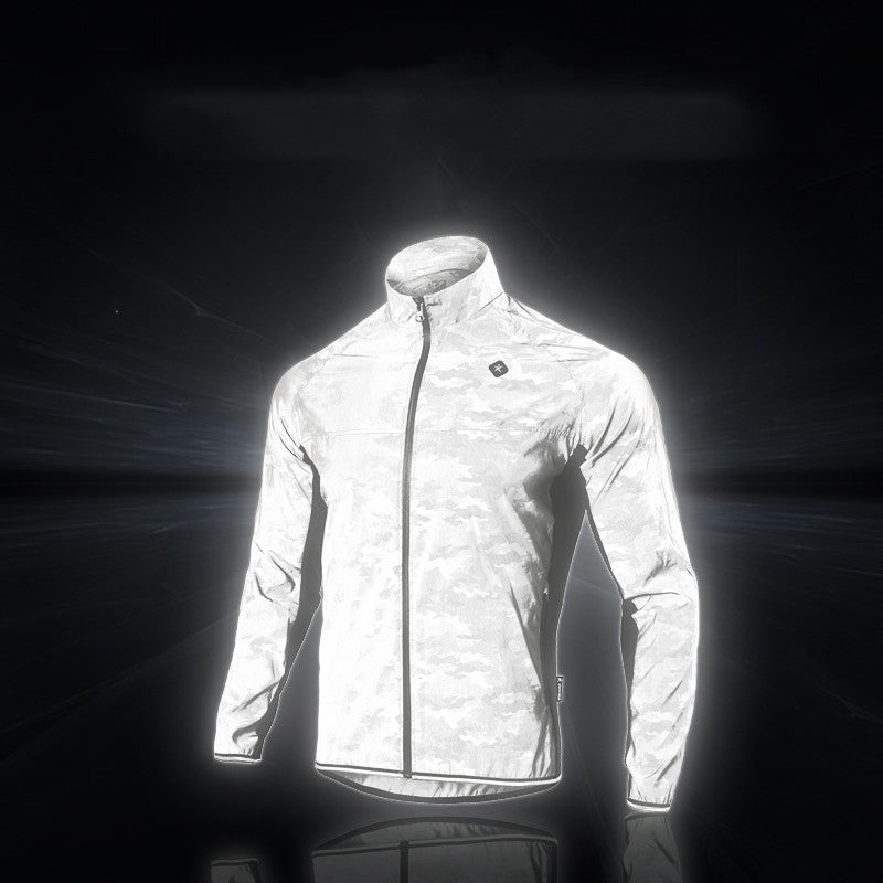 Reflective mountain bike jersey