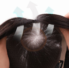Men's Wigs Real Human Hair Hand-knitted