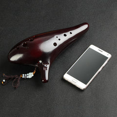 12 hole bass C key performance smoked ocarina