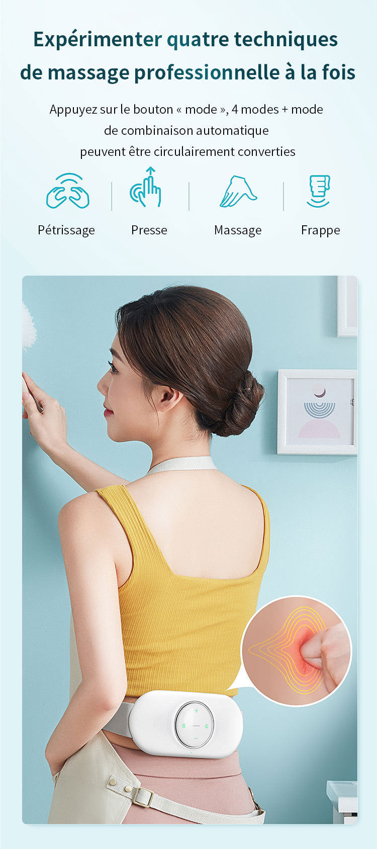 Electric Heating Belt Protector Waist And Abdomen Massager Warm Uterus And Abdomen Backache Physiotherapy Warm Self Heating