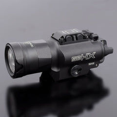 flashlight hung under a water bomb