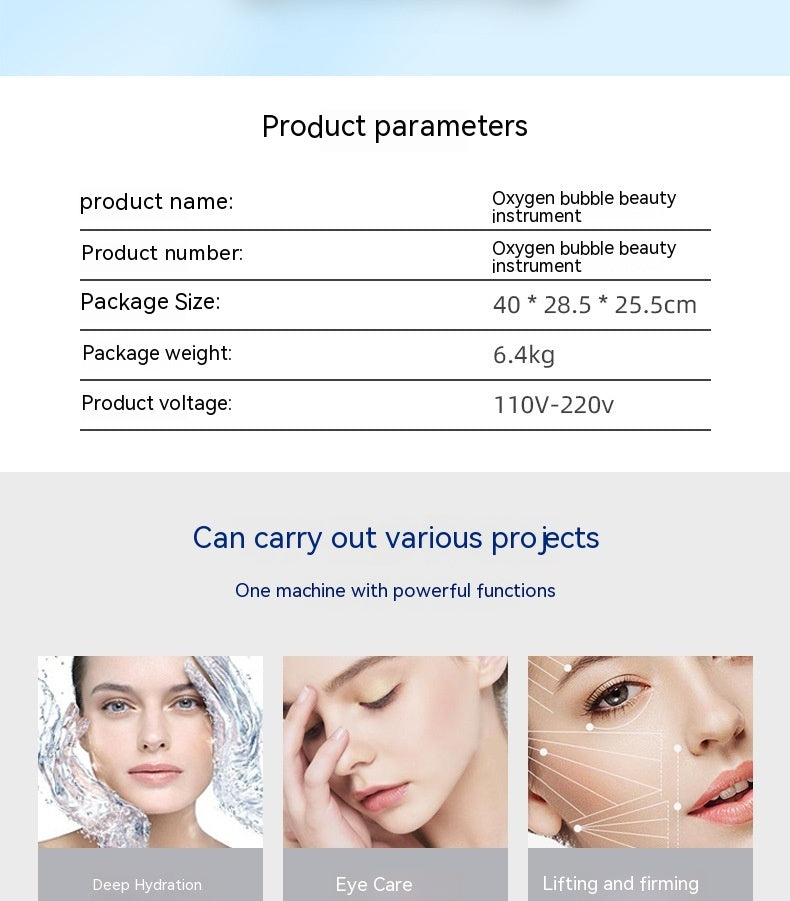 3-in-1 Three-dimensional Oxygen Rejuvenation Beauty Instrument