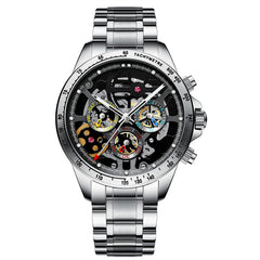 Double-sided Hollow Stainless Steel Automatic Mechanical Watch