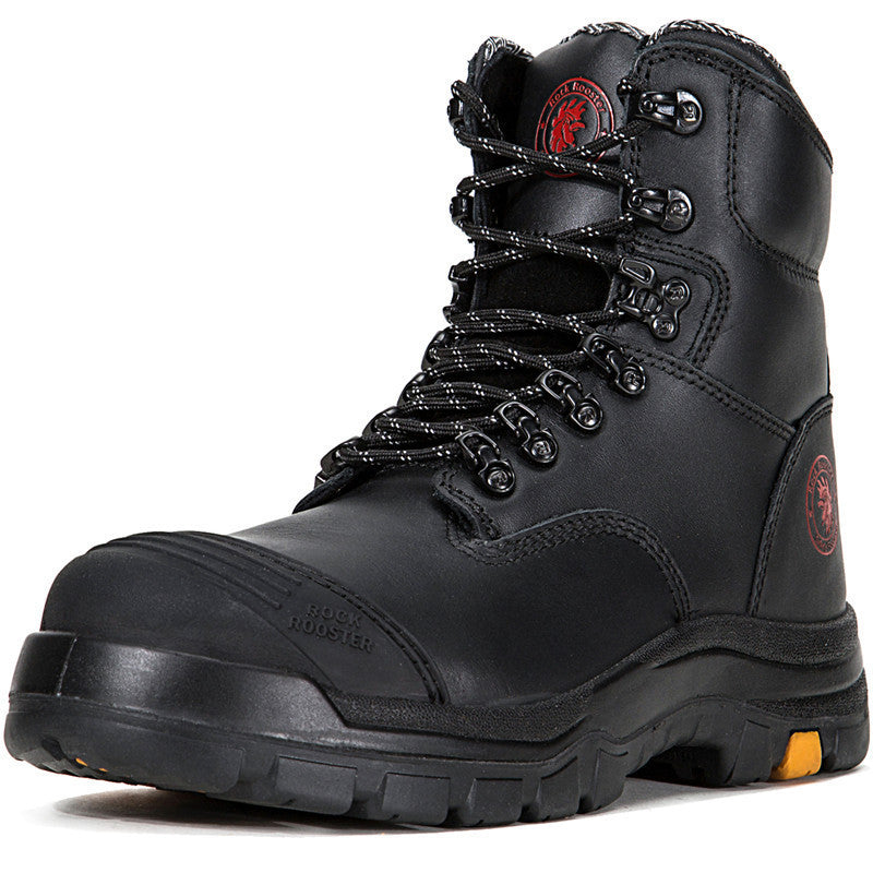 Steel Head Labor Protection Shoes Cowhide Breathable In Summer