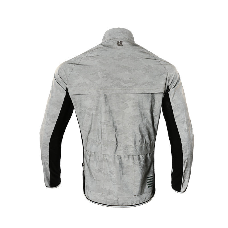 Reflective mountain bike jersey