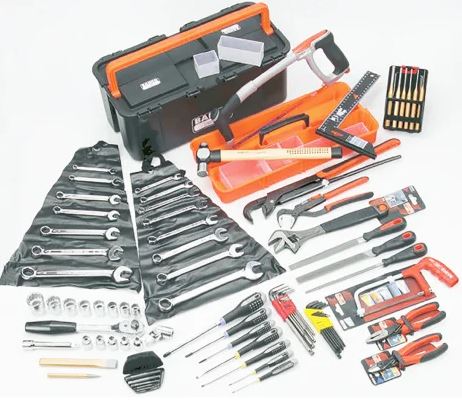 Bahco 86 Piece Engineers Tool Kit with Box