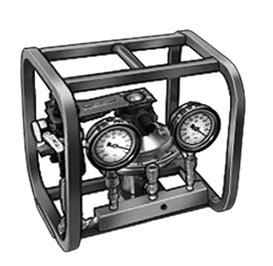 Air-Powered Pump for Testing Stationary with 3/4 GHT Inlet, 6000 PSI, 15" High Overall