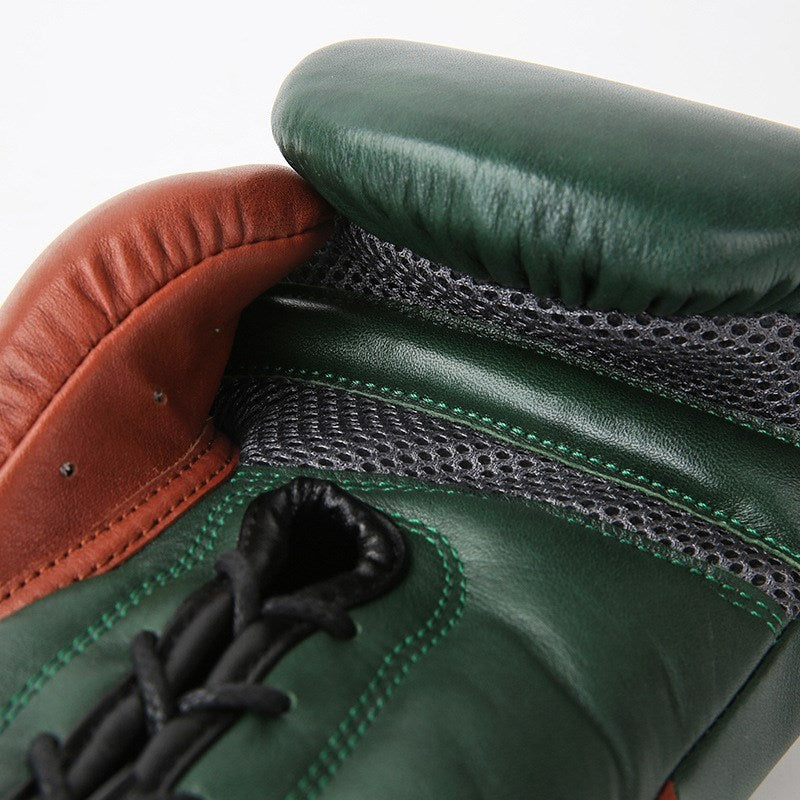 Boxing Hand Dyed Tire Leather Handmade Gloves