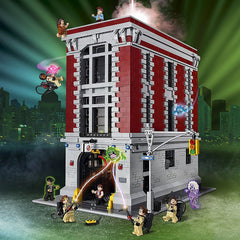 Assembled Building Block Toys For The Fire Fighting Headquarters