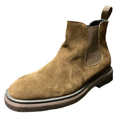 Vintage Men's Chelsea Boots Frosted Leather