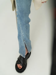 Super Comfortable Soft Nappa Cross-wrinkle Slippers With Thick-soled Heightening Mules
