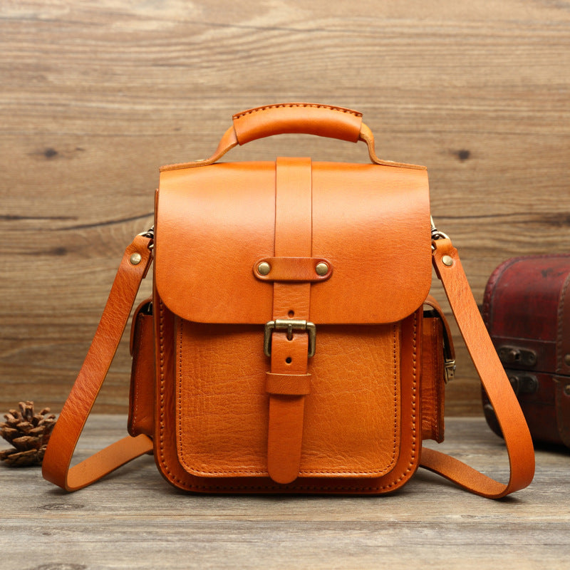 Retro Handmade Backpack Diagonal Bag