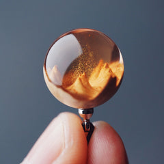 Creative Log Resin Pendant Necklace