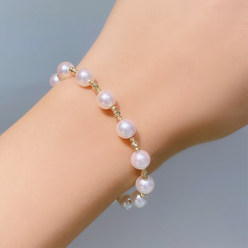 Italian Ins Wind Akoya Sea Pearl Bracelet