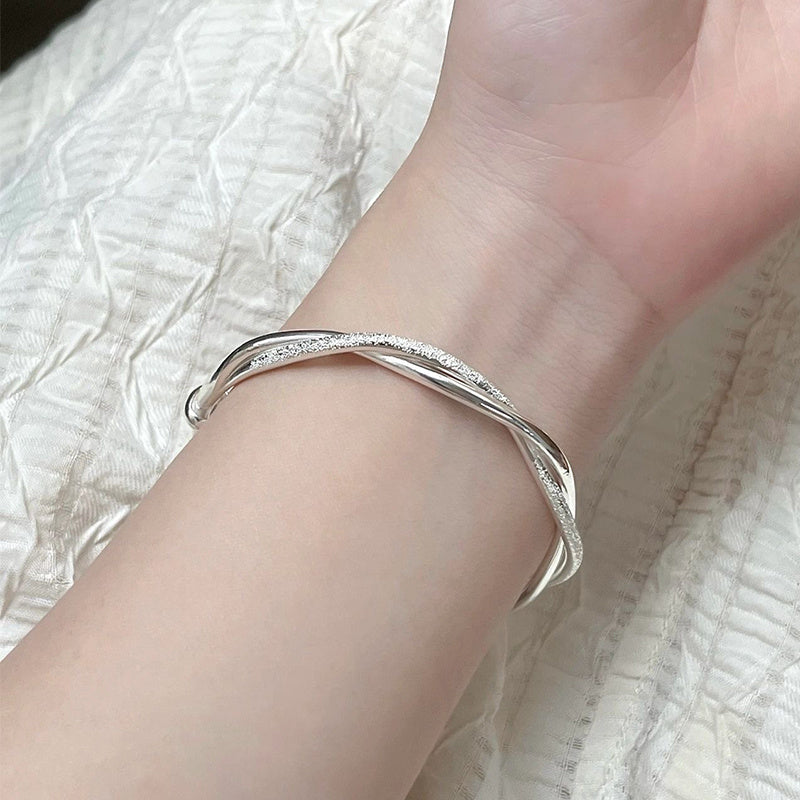 Sterling Silver Bracelet Ladies 999 Foot Silver Lucky Bracelet