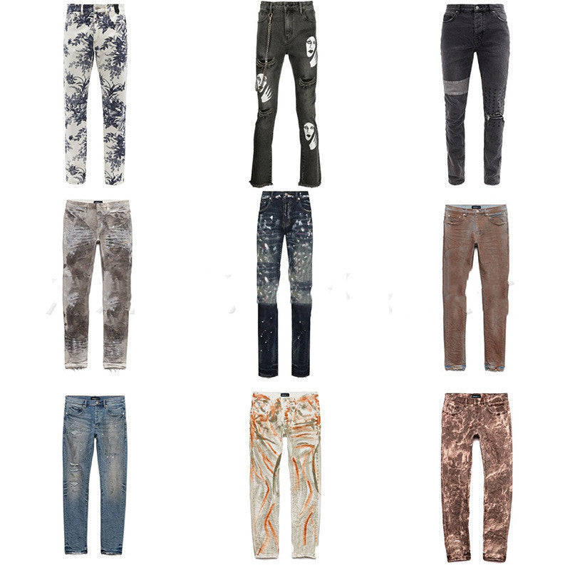 Men's Fashion Casual Straight Slim Fit Jeans