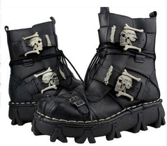 Men's Cowhide Genuine Leather Work Boots