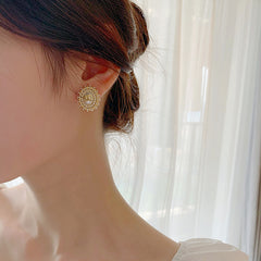 Vintage Hong Kong Style Earrings Female