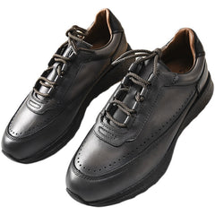 Men's First Layer Cowhide Retro Sports Casual Shoes