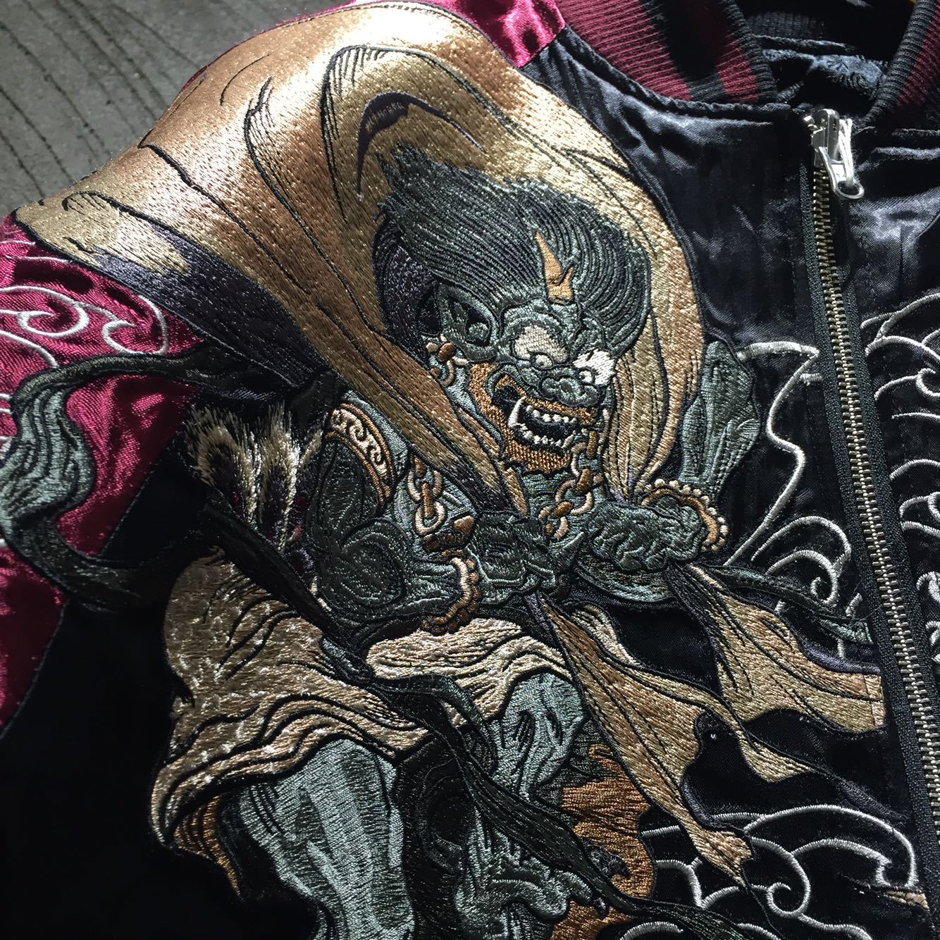 Yokosuka style Raytheon double-sided embroidery coat