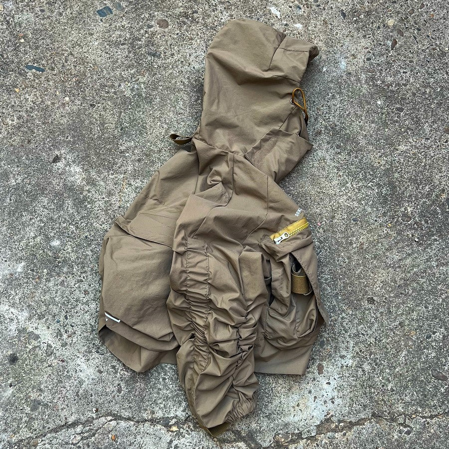 Men's Jacket With Functional Waste Soil Style Three-dimensional Collar And Hood