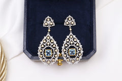 Luxury Custom 925 Silver Blue Luxury Earrings