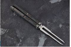 Butterfly Fancy Show Titanium Alloy Uncut Edge