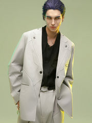 Men's Fashion Minimalist Magnetic Single Button Casual Suit