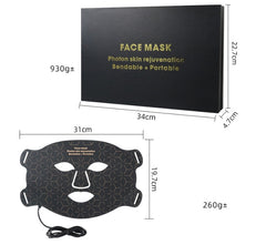 Led Silicone Mask Instrument Photon Rejuvenation Large Row Lamp 7 Color Red Blue Spectrometer