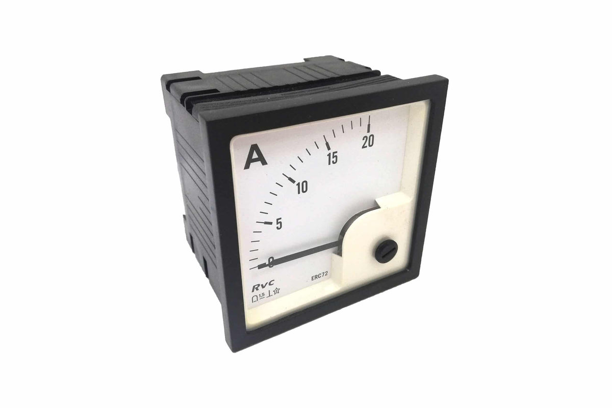 DC AMPERE METER DIRECT ANALOGUE 72*72MM MODEL: ERC72 REVALCO