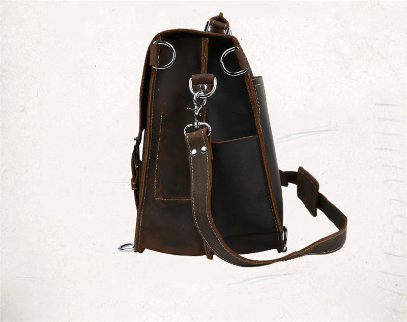 European And American Retro Crazy Horse Leather Handmade