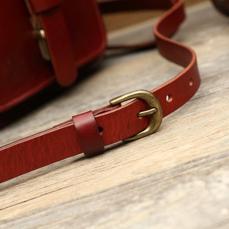 Retro Handmade Backpack Diagonal Bag