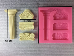 Chocolate Fondant Silicone Roman Post Mould