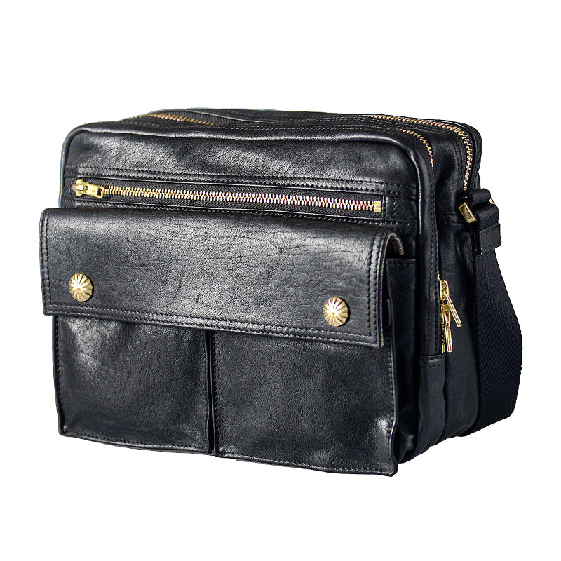 Handmade Top Layer Cowhide Japanese Street Casual Shoulder Bag