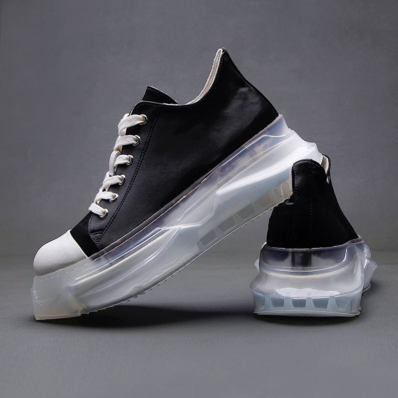 Casual Shoes With Thick Soles And High Height Versatile Lace Up