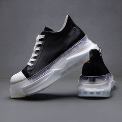 Casual Shoes With Thick Soles And High Height Versatile Lace Up