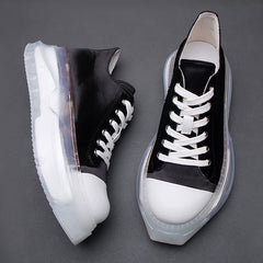 Casual Shoes With Thick Soles And High Height Versatile Lace Up