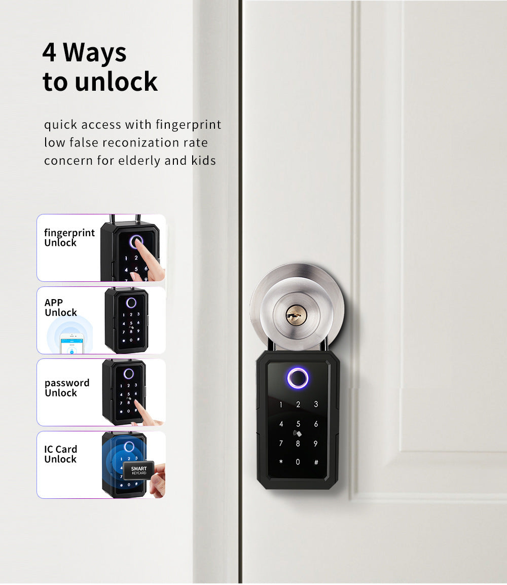Fingerprint Keys' Password Storage Box Graffiti Wifi Ttlock