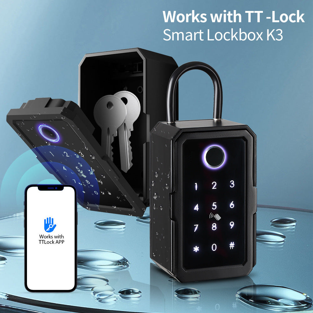 Fingerprint Keys' Password Storage Box Graffiti Wifi Ttlock