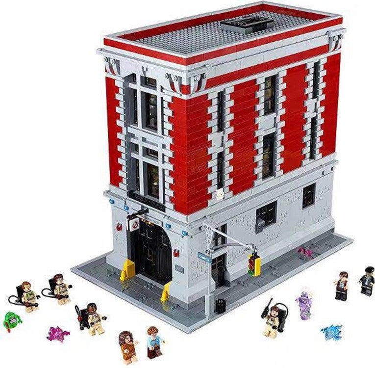 Assembled Building Block Toys For The Fire Fighting Headquarters