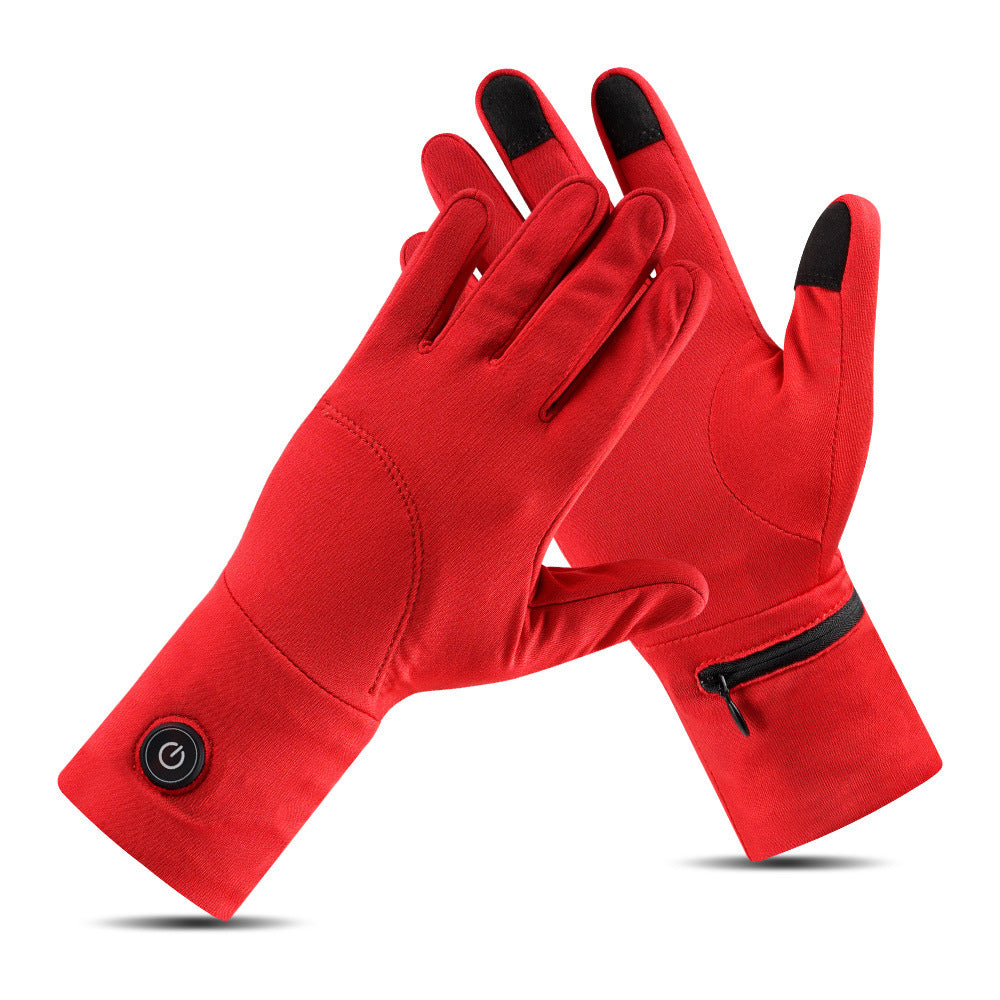 Outdoor Sports Electric Heating Cycling Gloves Touch Screen