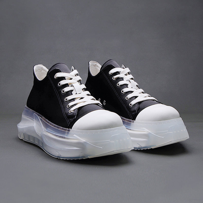 Casual Shoes With Thick Soles And High Height Versatile Lace Up