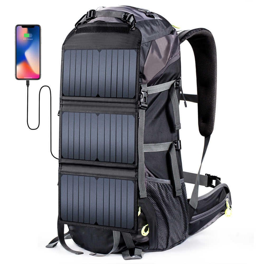 Large Capacity 68L Solar Waterproof Mountaineering Bag