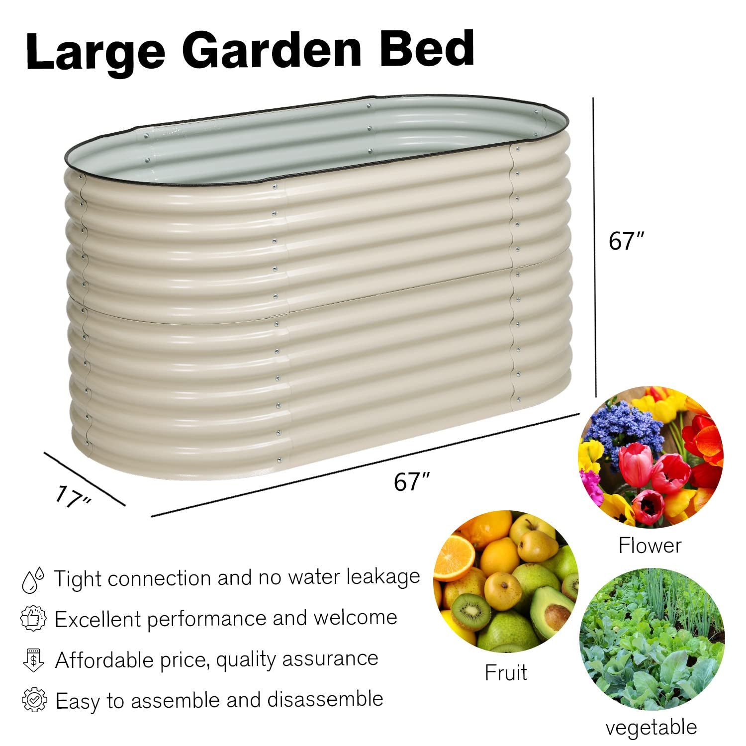 Simple Metal Round Vegetable Planting Frame