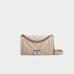 Fashion Versatile One Shoulder Crossbody Square Bag Underarm Leather