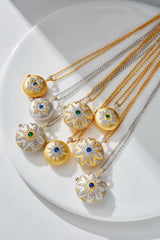 925 Silver Gilded Star Photo Clip Necklace