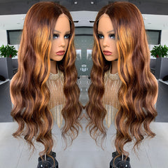 Closure Big Wave Pick Color Bob Real Wig Headgear