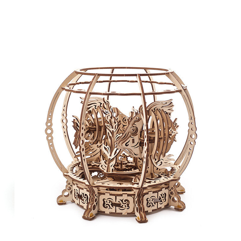 Wooden Mechanical Transmission Model Assembling Toy
